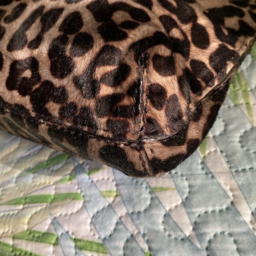 Michael Kors Berkeley Leopard Print Calf Hair Clu… - image 5